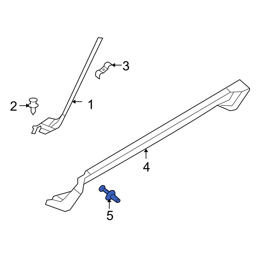 Jeep OE 6506007AA - Wheel Arch Flare Rivet