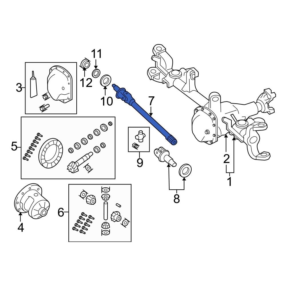 Jeep OE 68017181AB Front Drive Axle Shaft