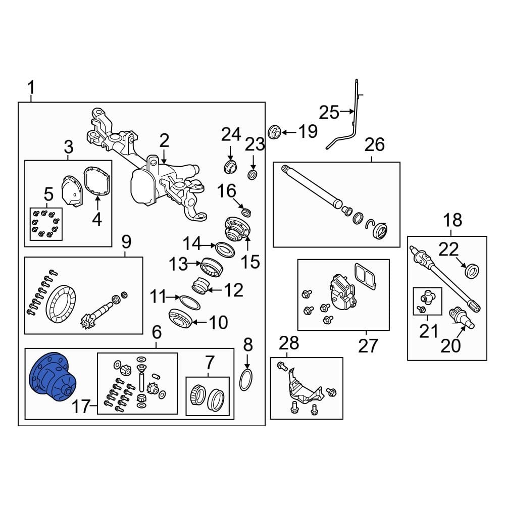 Jeep OE 68400407AA Front Differential Carrier Assembly