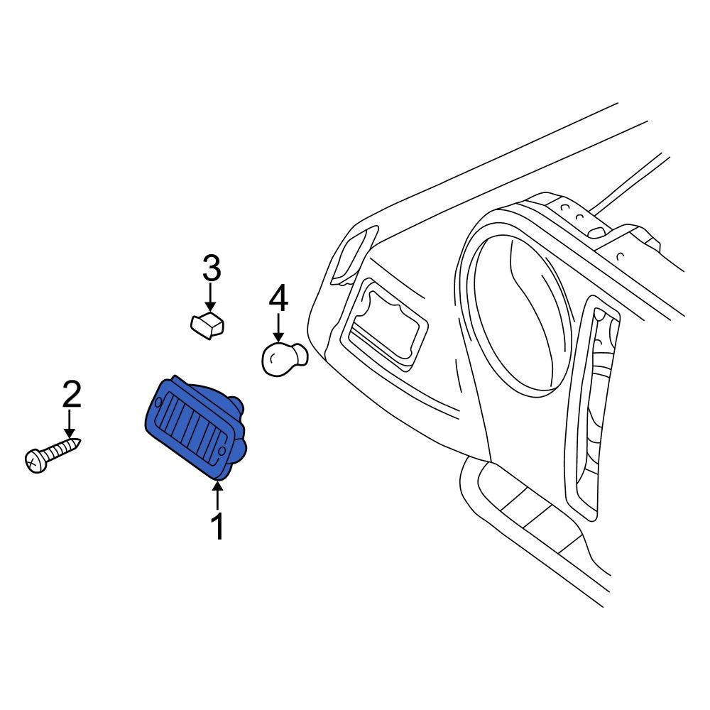 Jeep OE 55157033AA Front Left Parking Light Assembly