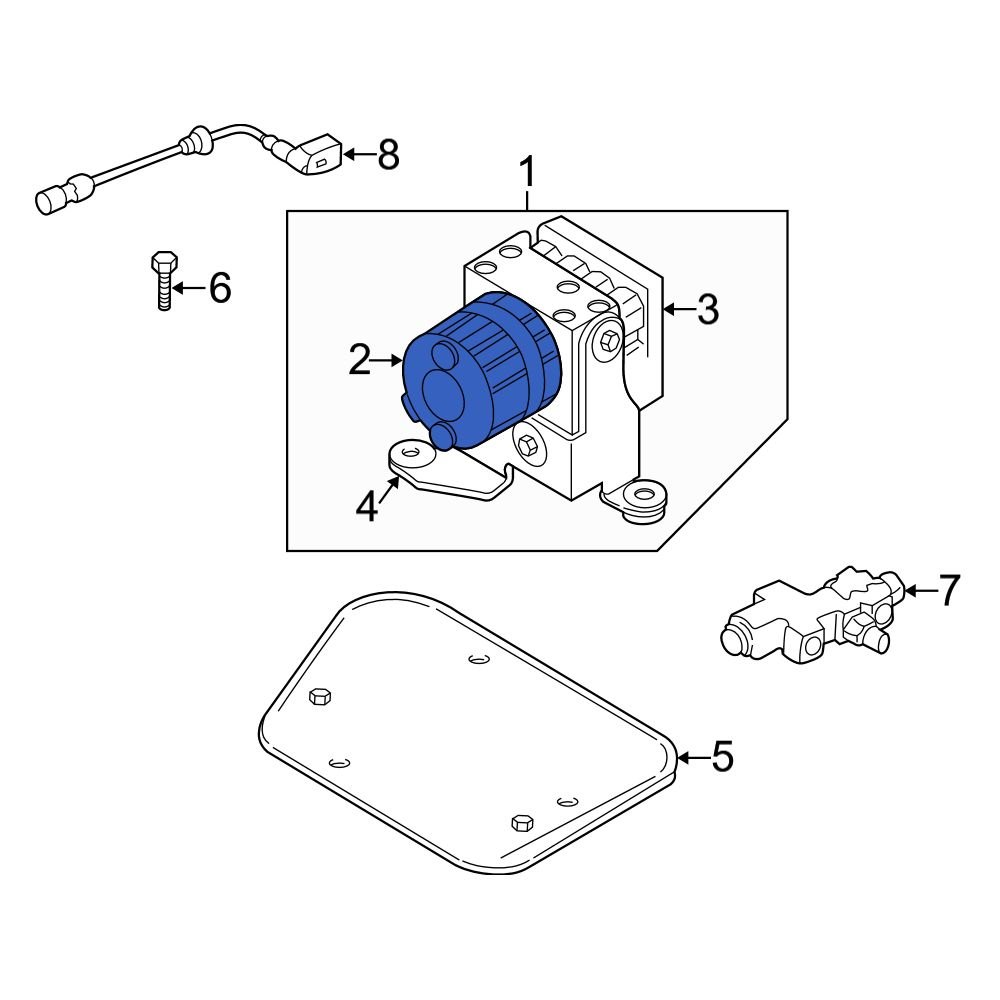 Jeep OE 5073793AA ABS Control Module