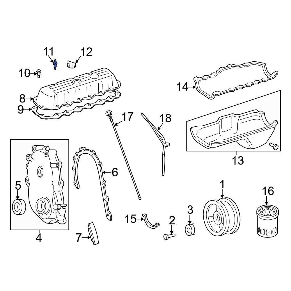 Jeep OE 6035968AA Engine Valve Cover Stud