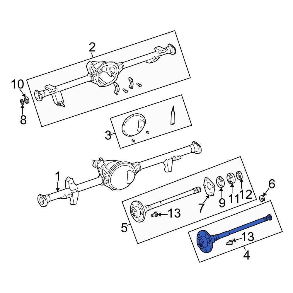 Jeep OE 4882350 Rear Right Drive Axle Shaft