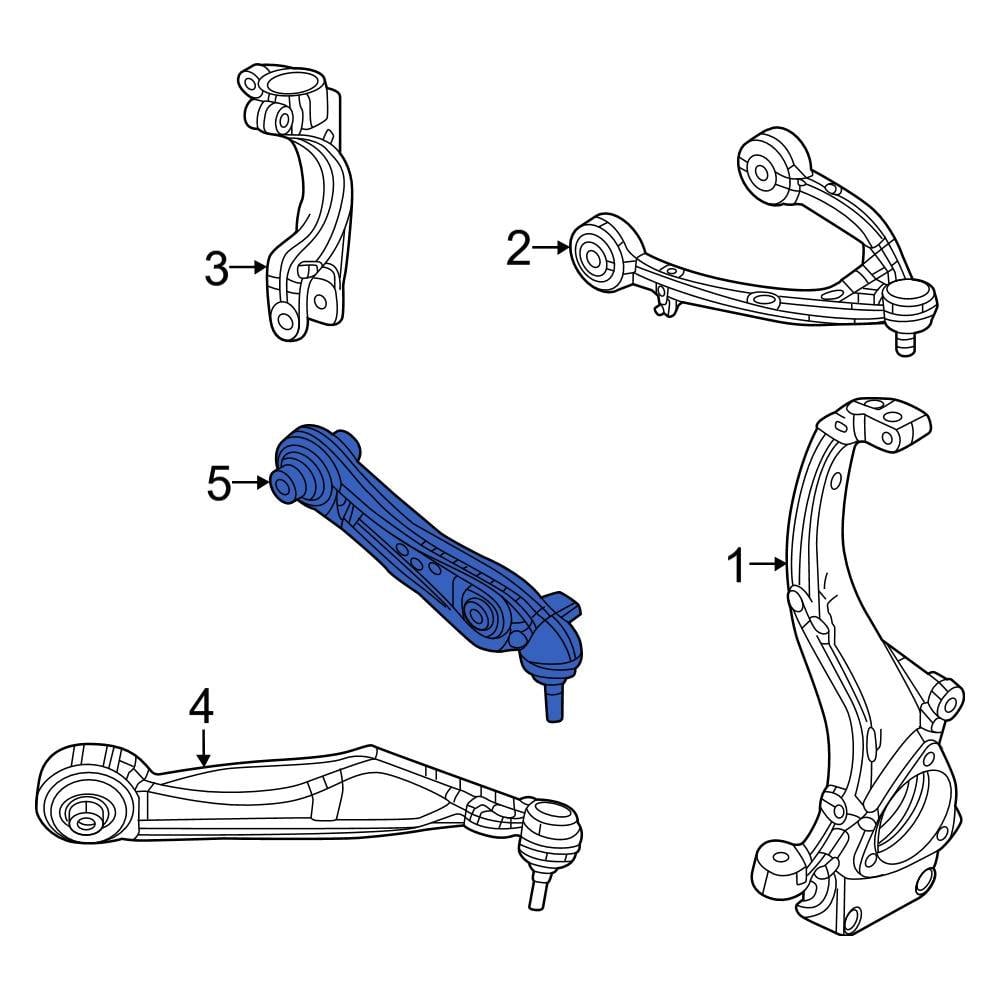 Jeep OE 68375789AC Front Left Upper Suspension Control Arm