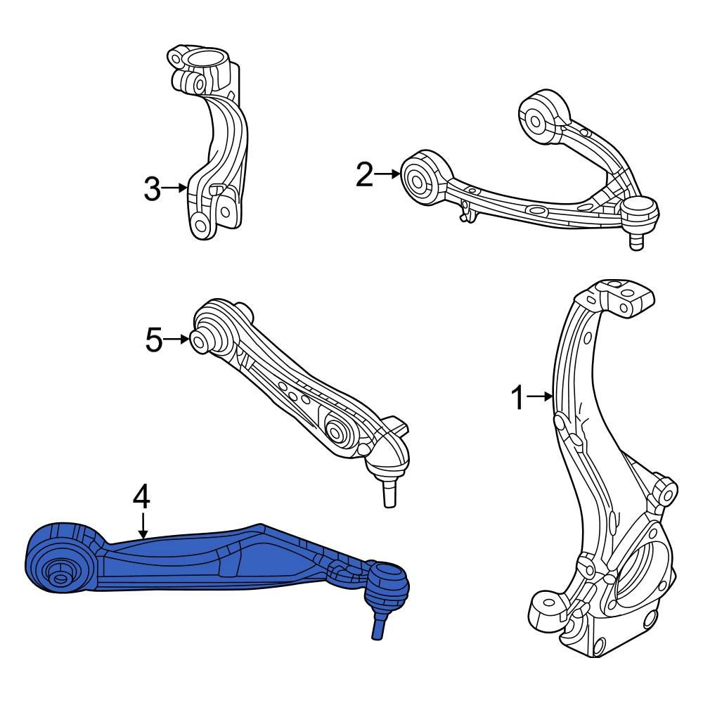 Jeep OE 68375646AB Front Right Lower Forward Suspension Control Arm
