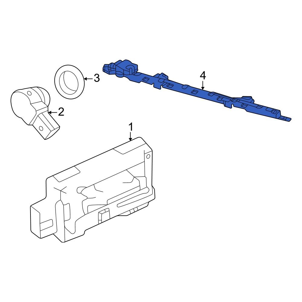 Jeep OE 68459796AC Rear Liftgate Motion Sensor