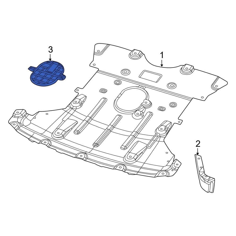 Jeep OE 68455563AB Front Engine Oil Drain Plug Access Cover