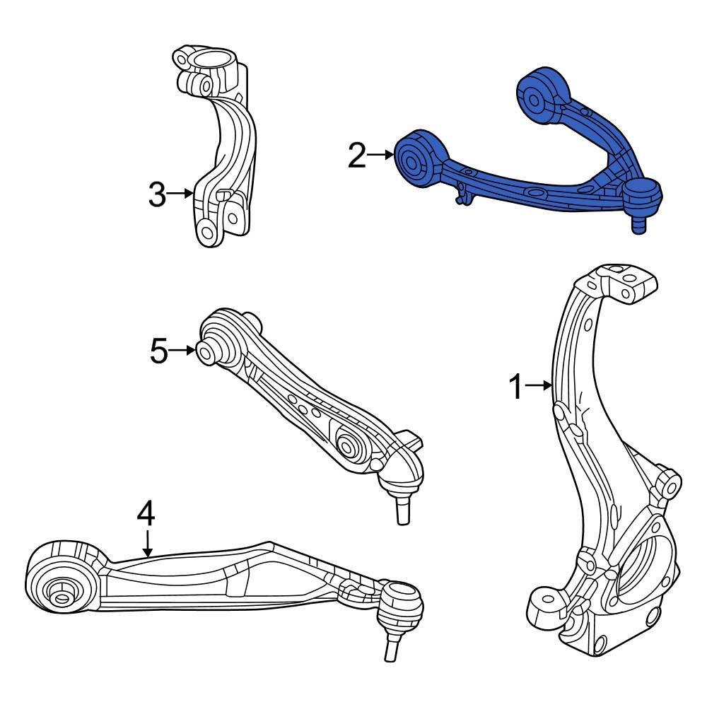 Jeep OE 68375577AC Front Left Lower Rearward Suspension Control Arm