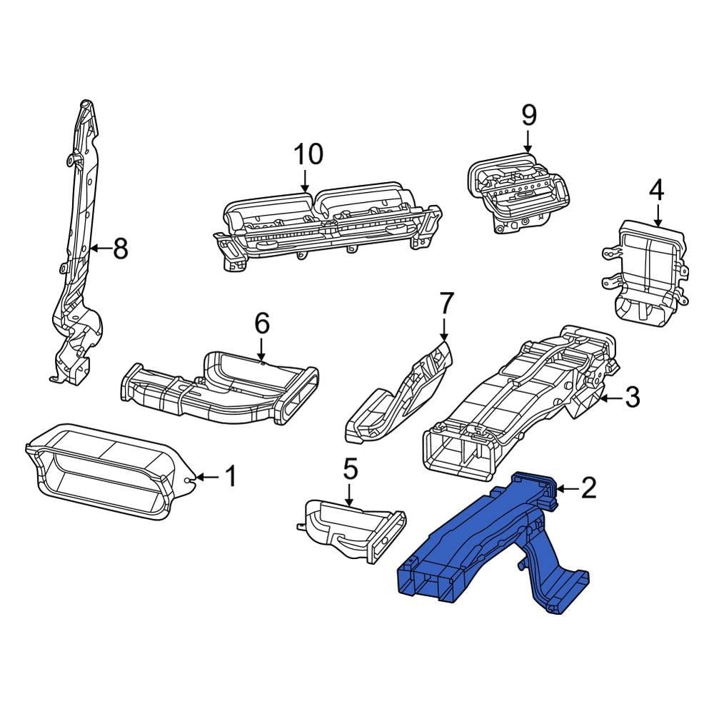 Jeep Oe Ac Front Hvac Duct Adapter