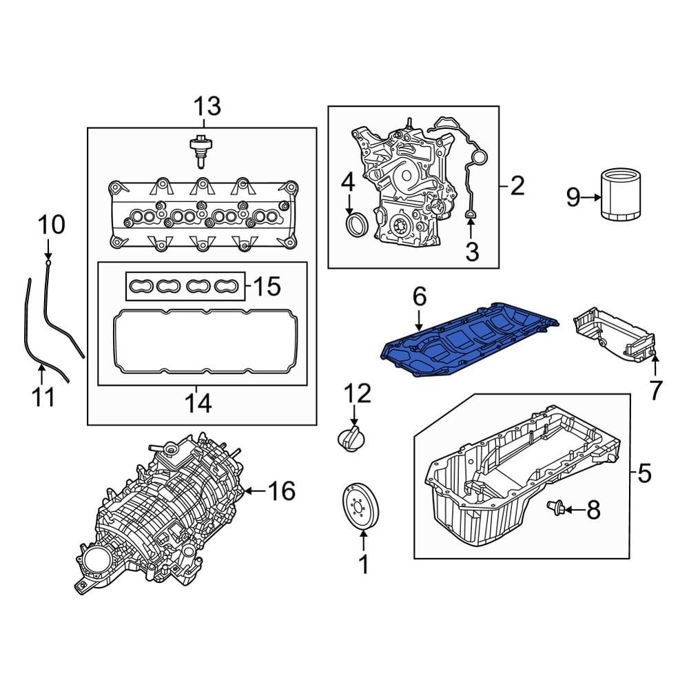 Jeep OE 53021568AE Engine Oil Pan Gasket