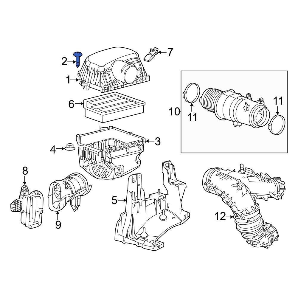 Jeep OE 6512317AA Air Filter Housing Screw