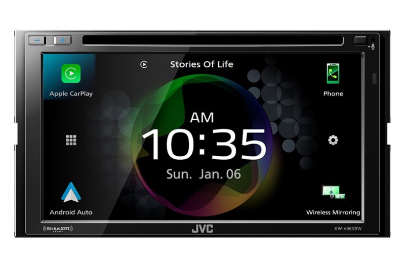 JVC® KWV960BW 6.8" Touchscreen Display Double DIN Multimedia DVD