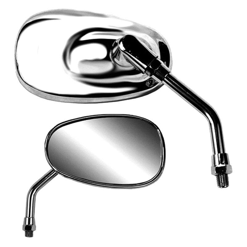 Зеркала в руль мотоцикла. Chrome Mirror.