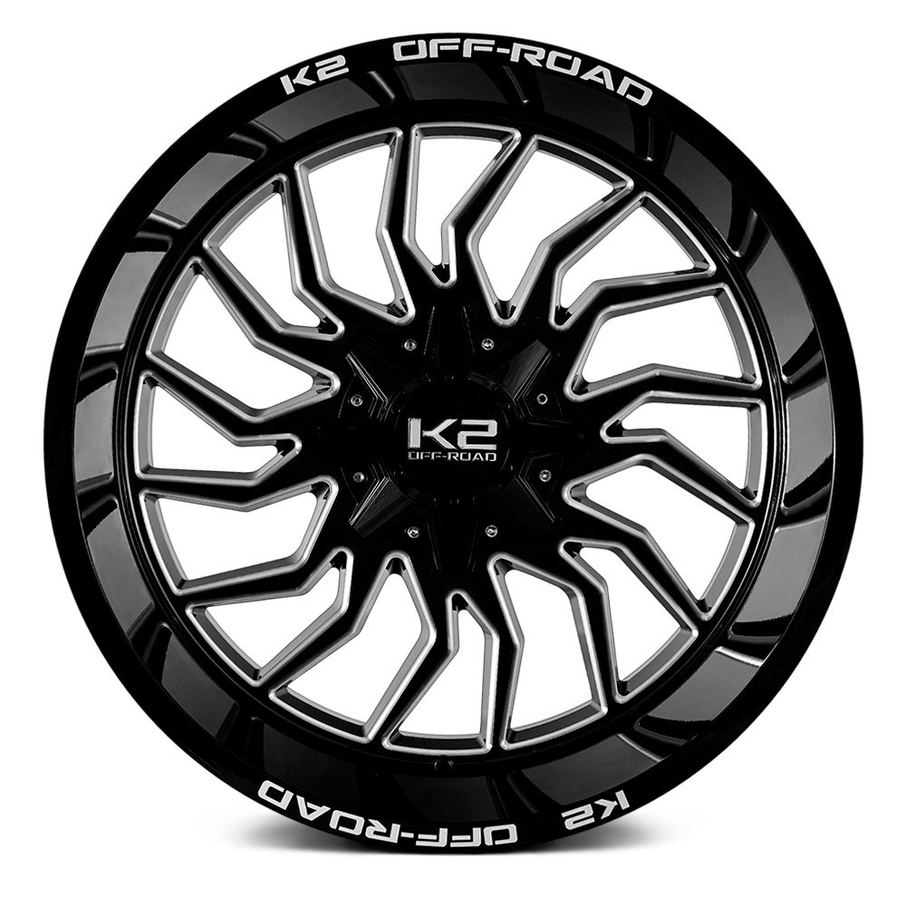 K2 OFFROAD® K21 MONARCH Wheels Gloss Black with Milled Accents Rims