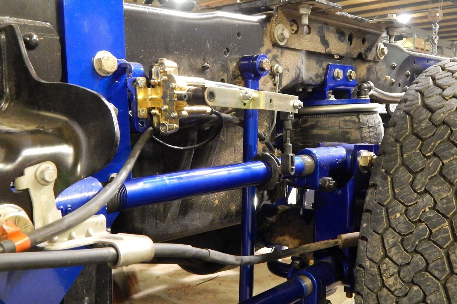 Kelderman® F4R44LBDRPU11 Rear 4Link Air Suspension Kit