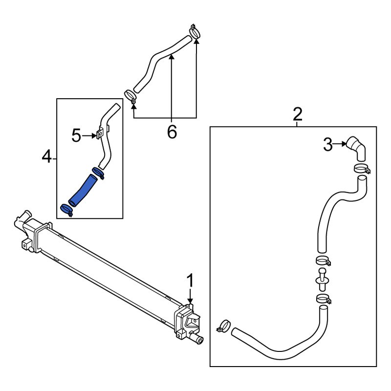 Kia OE 461933D000 Drive Motor Inverter Coolant Line