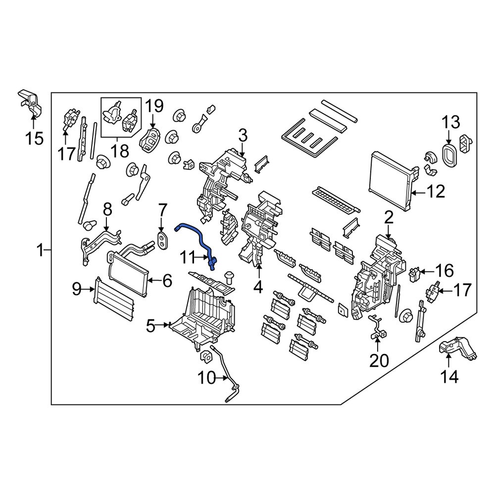 Kia OE 97230CW000 Cabin Air Temperature Sensor Aspirator Tube