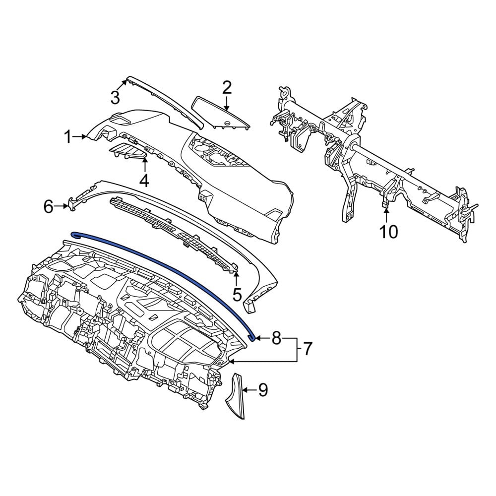 Kia OE 84714P1000 - Firewall Insulator