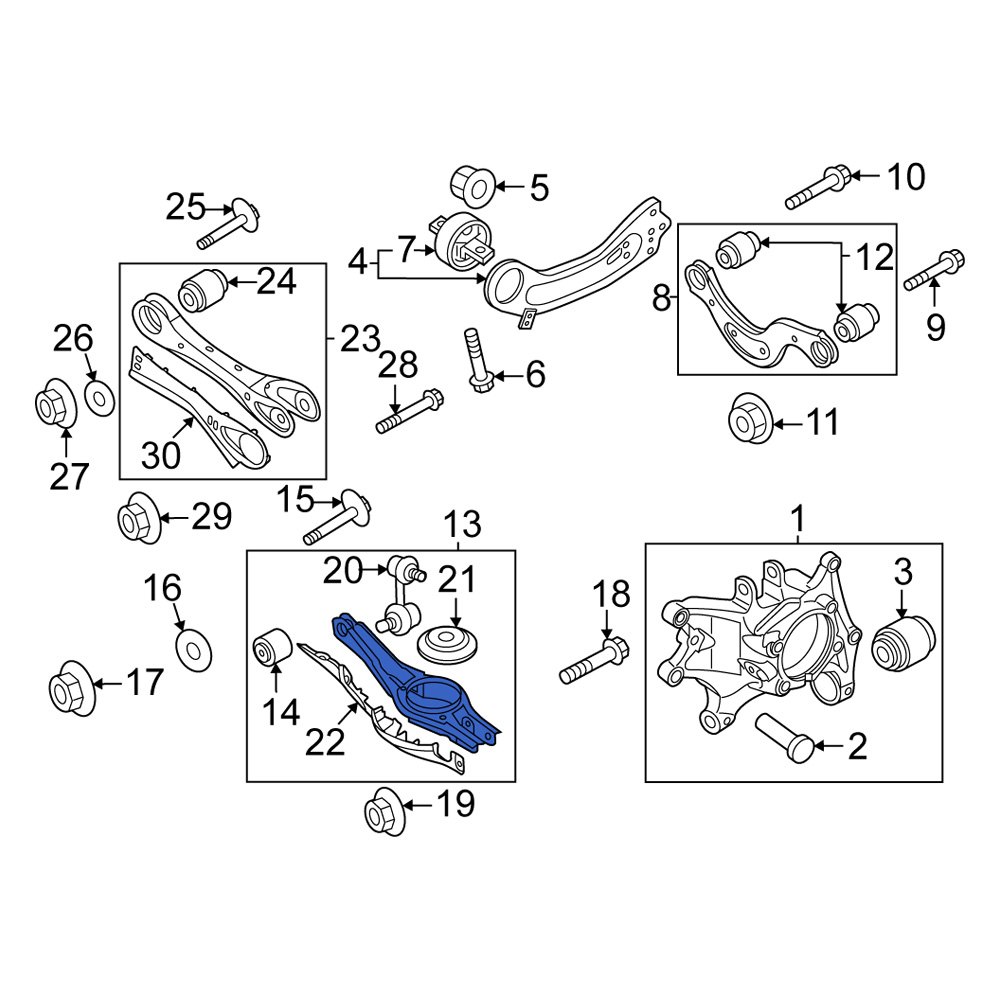 Kia OE 55120CW000 Rear Upper Suspension Control Arm