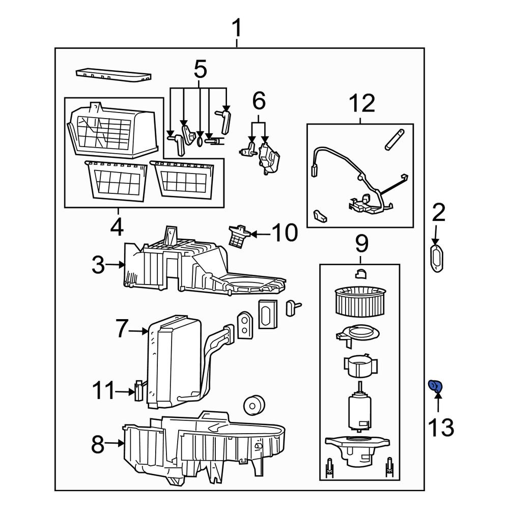 Kia OE 976533E100 A/C Evaporator Drain