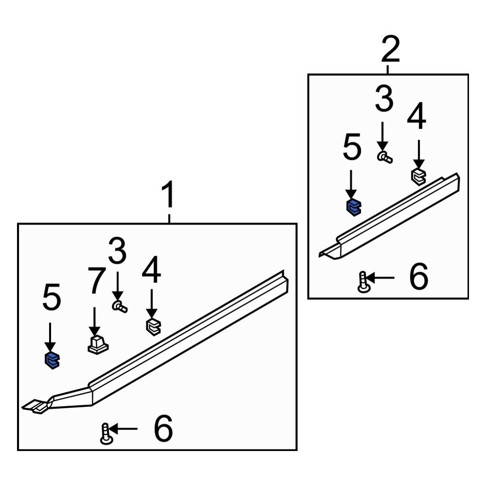 2010 Subaru Outback Rocker Panel Molding Clip. Clip For The Rocker