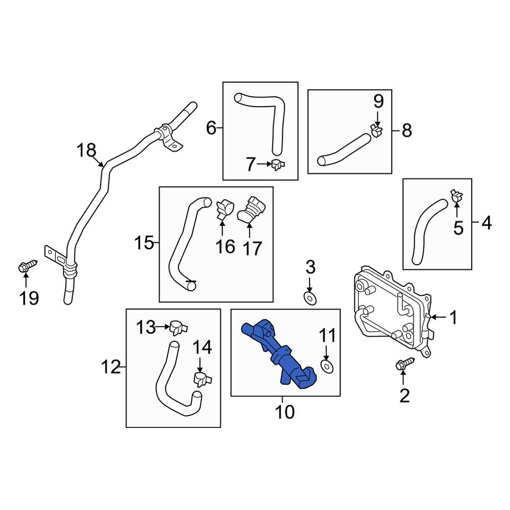 Kia OE 25630D3000 Automatic Transmission Oil Cooler Control Valve