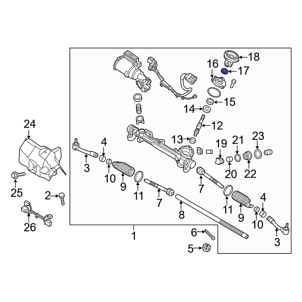 Kia OE 565423X000 - Rack and Pinion Seal