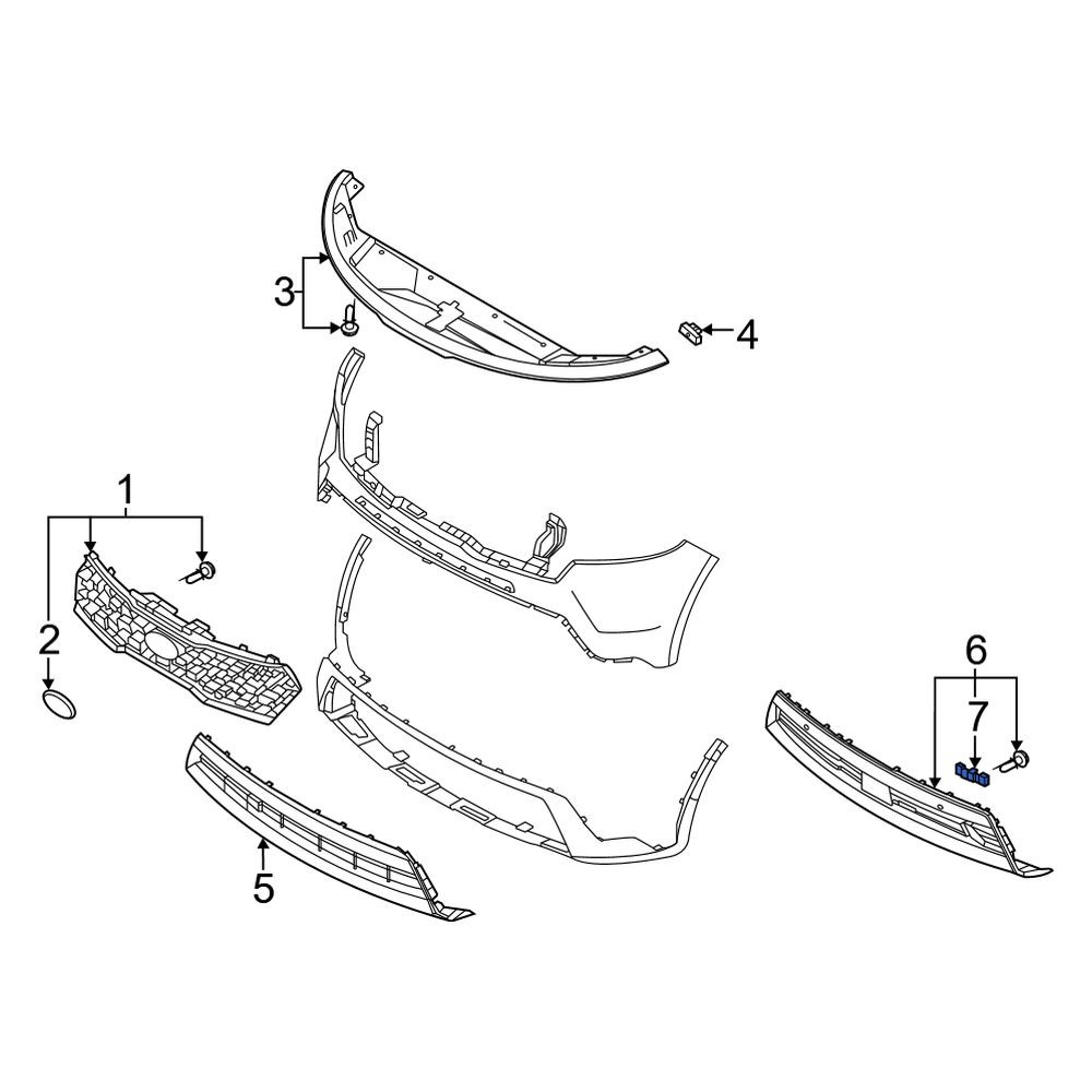 Kia OE 86583R5000 - Grille Retainer