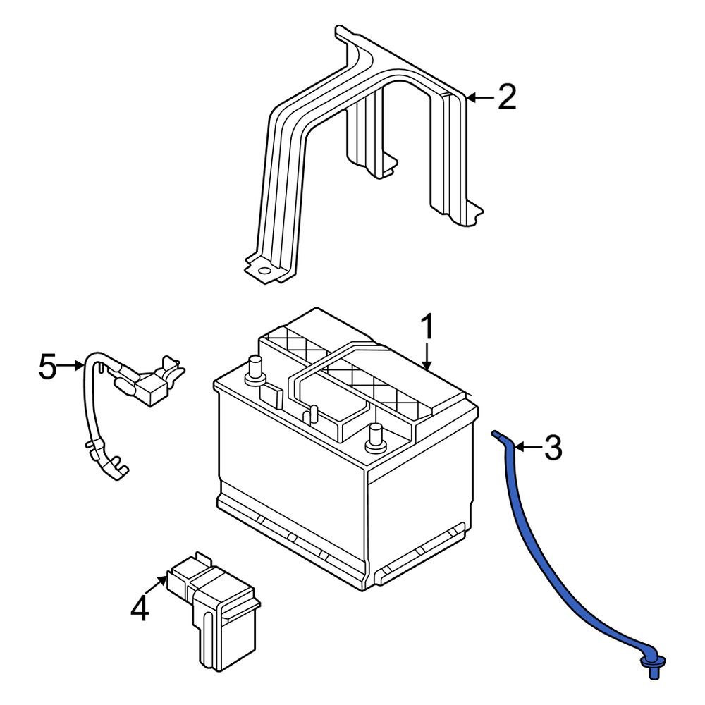 Kia OE 37140P4100 Battery Vent Tube
