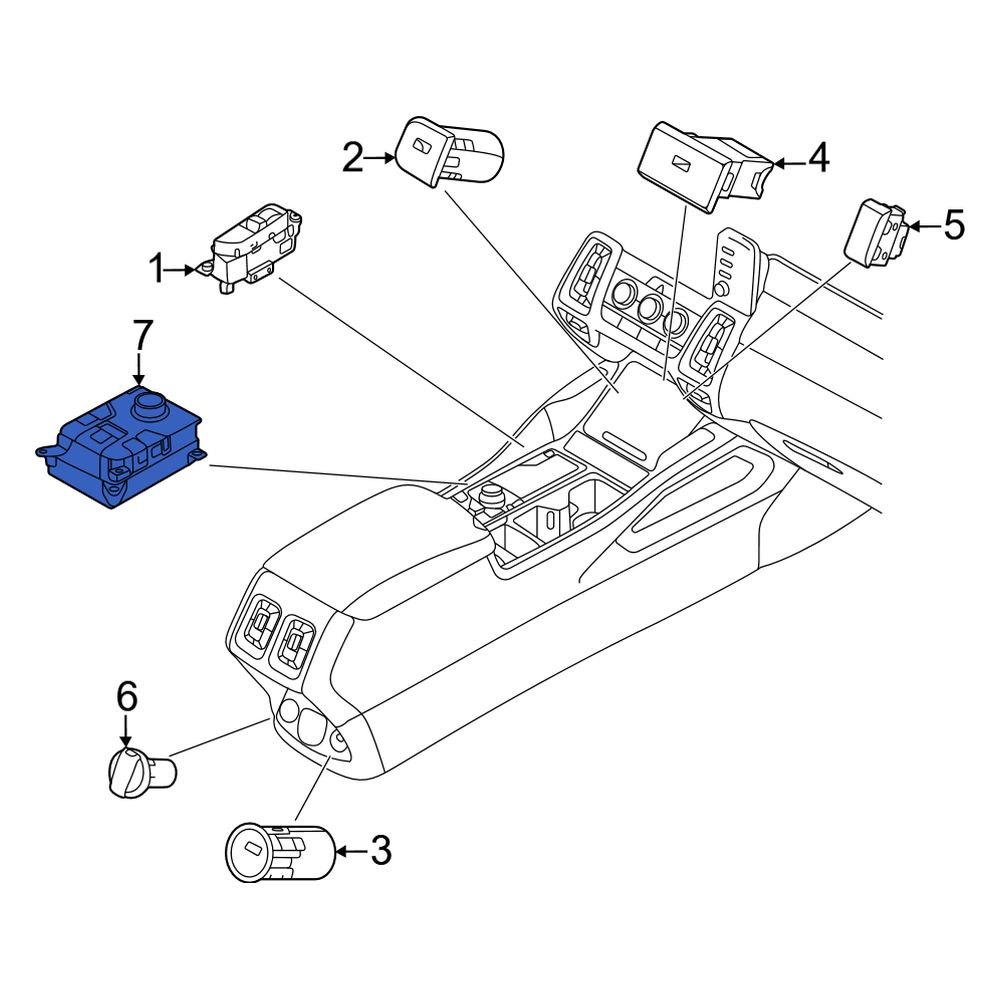 Kia OE 93310R5010 Electronic Parking Brake Control Switch