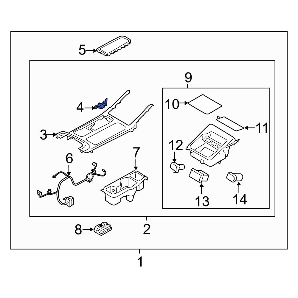 Kia OE 84655S9000 Center Automatic Transmission Shift Indicator