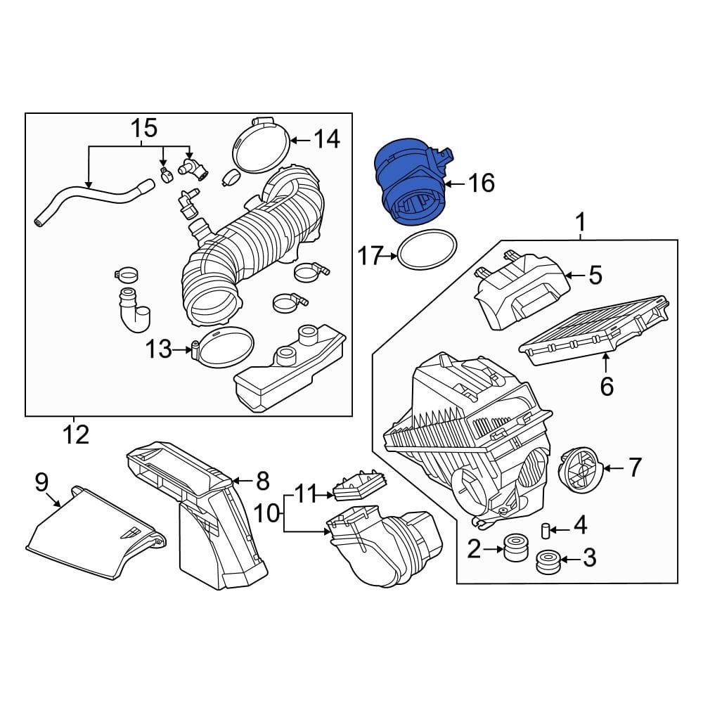 Kia OE 281643NRH0 - Mass Air Flow Sensor