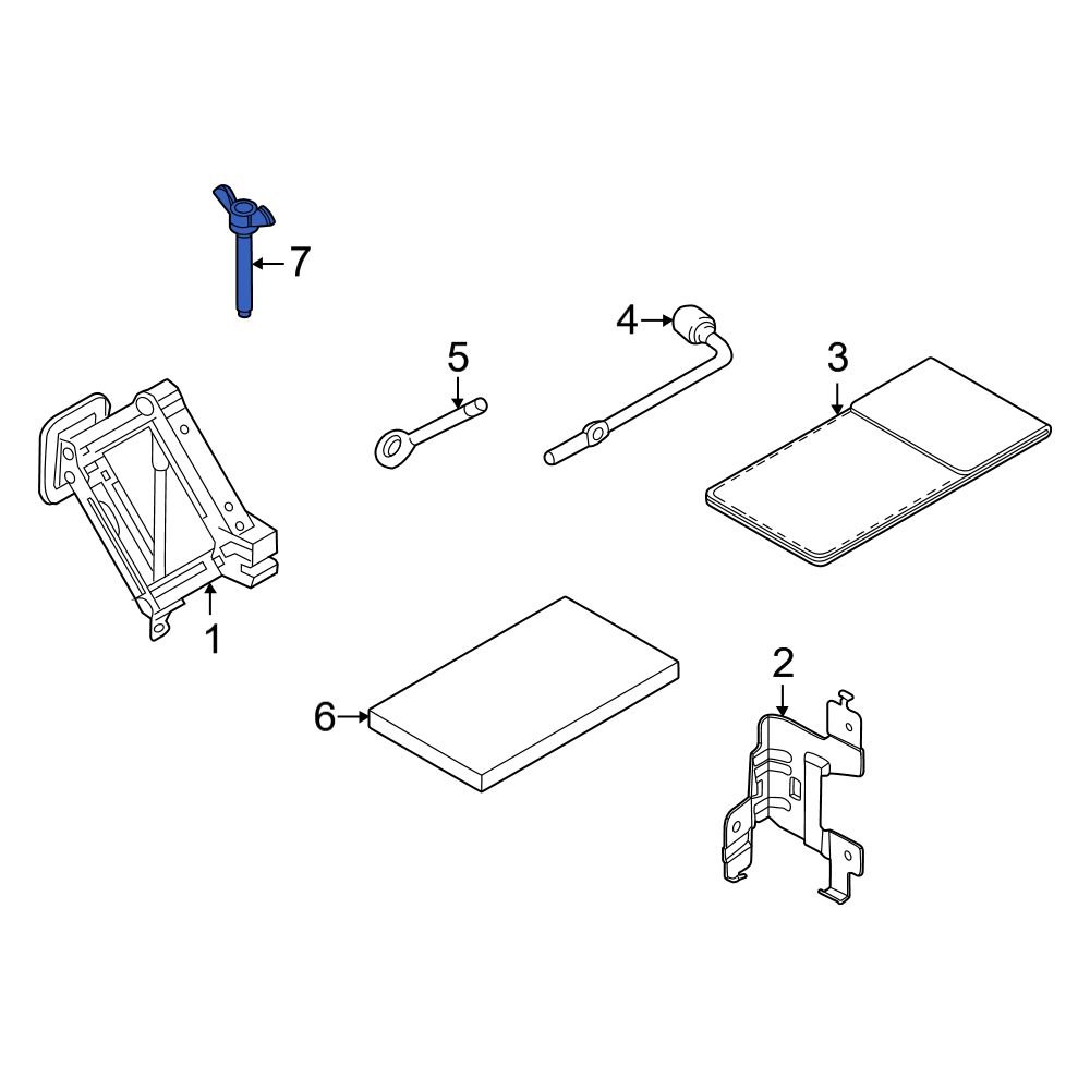 Kia OE 09148A9000 Floor Jack Bolt