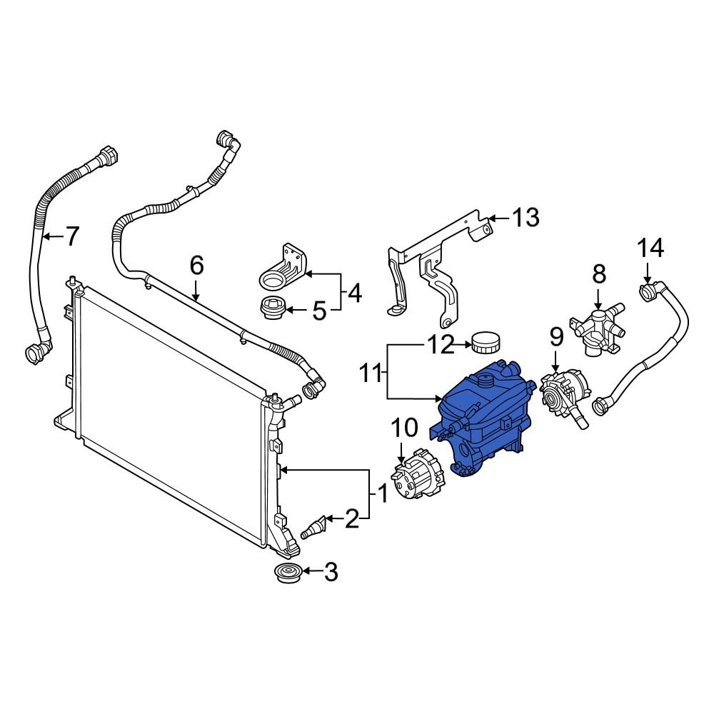 Kia OE 25430CV500 Drive Motor Inverter Coolant Reservoir