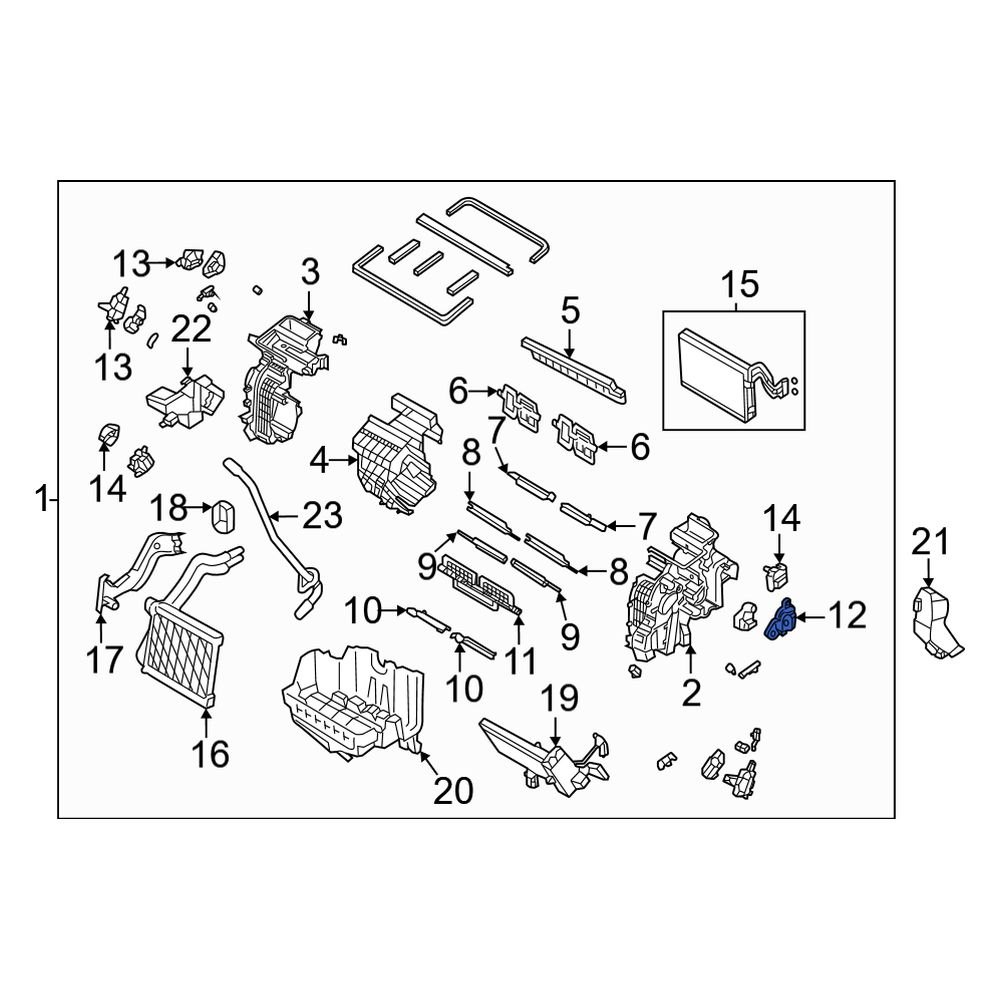 Kia OE 971573T000 - HVAC Air Inlet Door Actuator