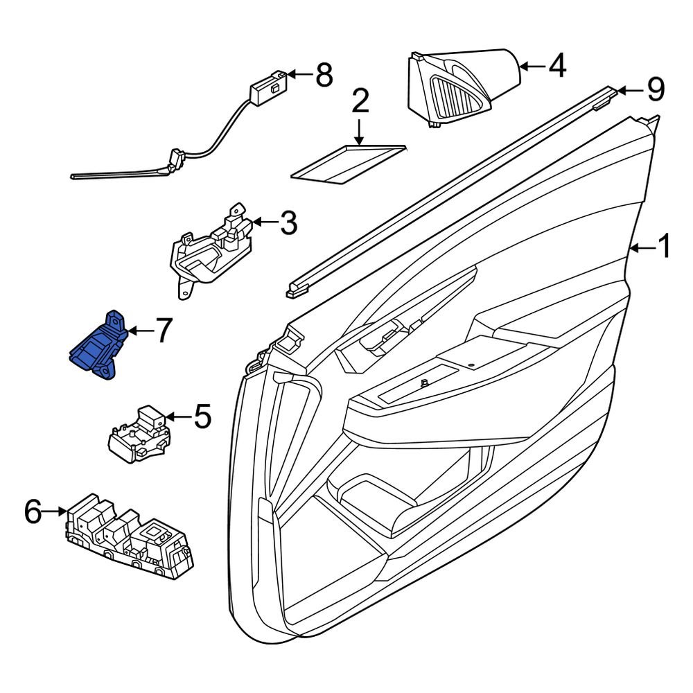 Kia OE 93250CV000 Front Seat Memory Switch