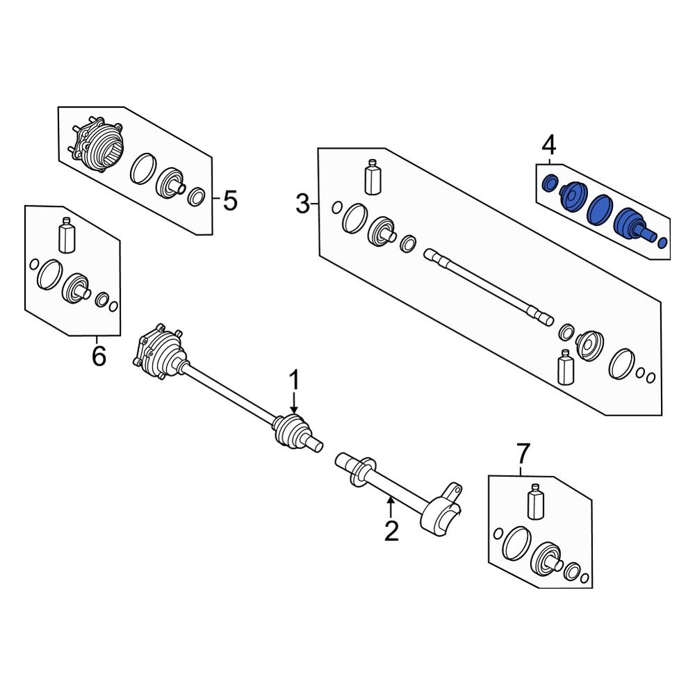 Kia OE 495A3CV000 Front Inner CV Joint