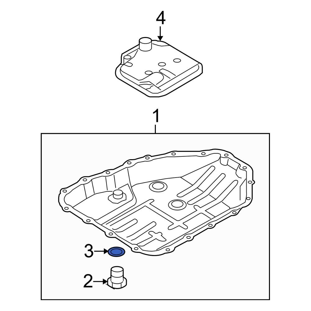 Kia OE 2151311000 Automatic Transmission Drain Plug Gasket