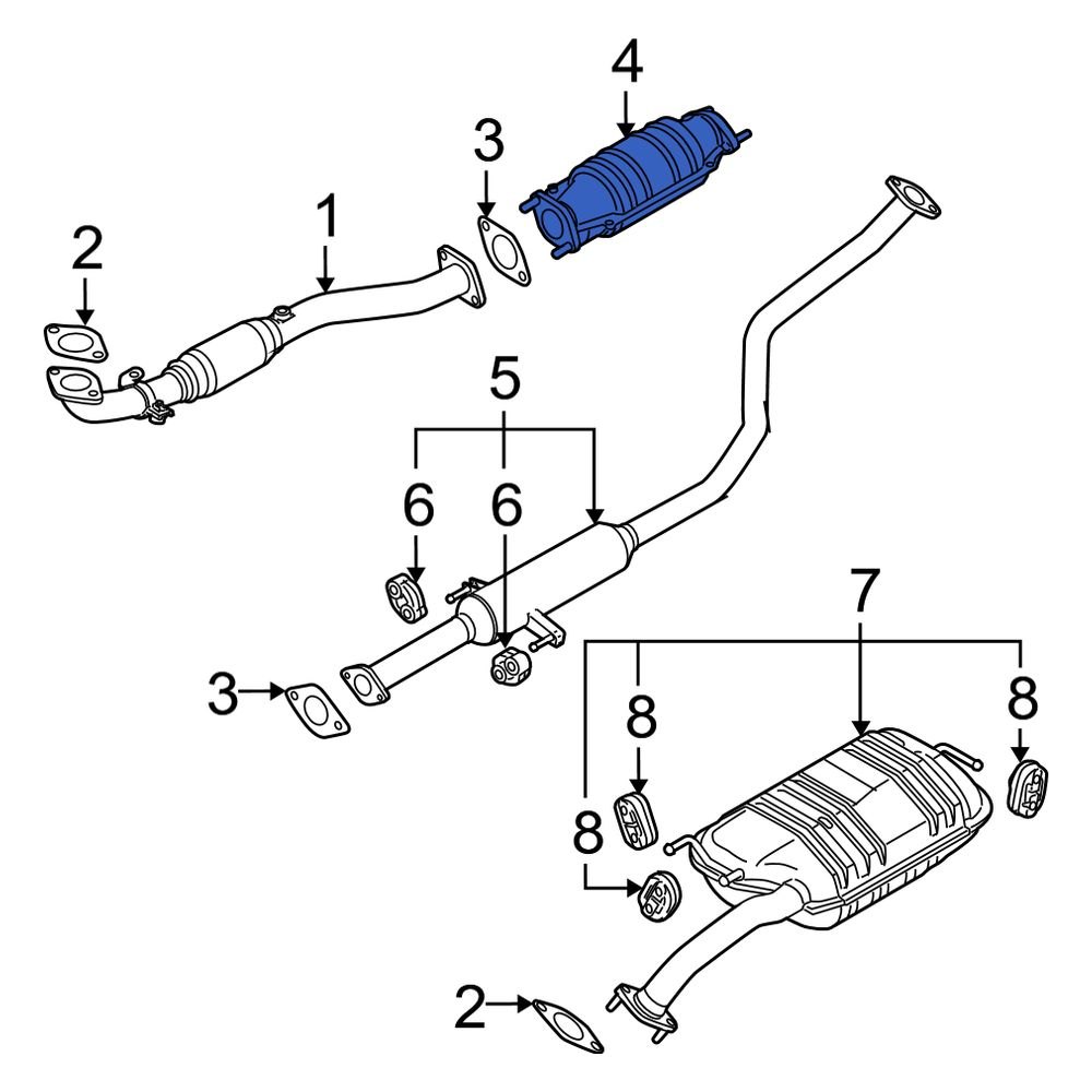 Kia OE 2895023960 Catalytic Converter