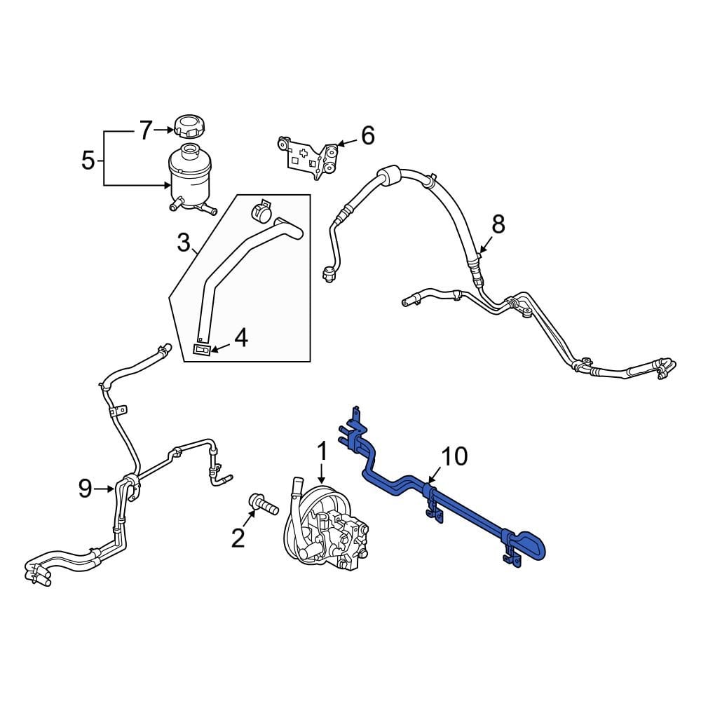 Kia OE 57550A9000 - Front Power Steering Cooler