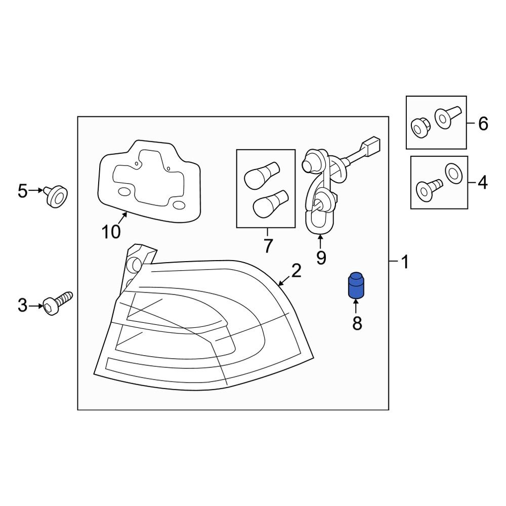 Kia OE 1864760556L Side Marker Light Bulb