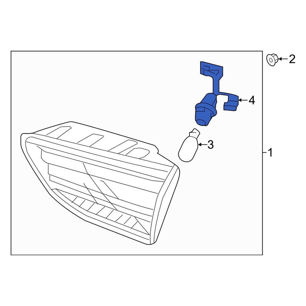 Kia OE 92452H9300 Rear Back Up Light Wiring Harness