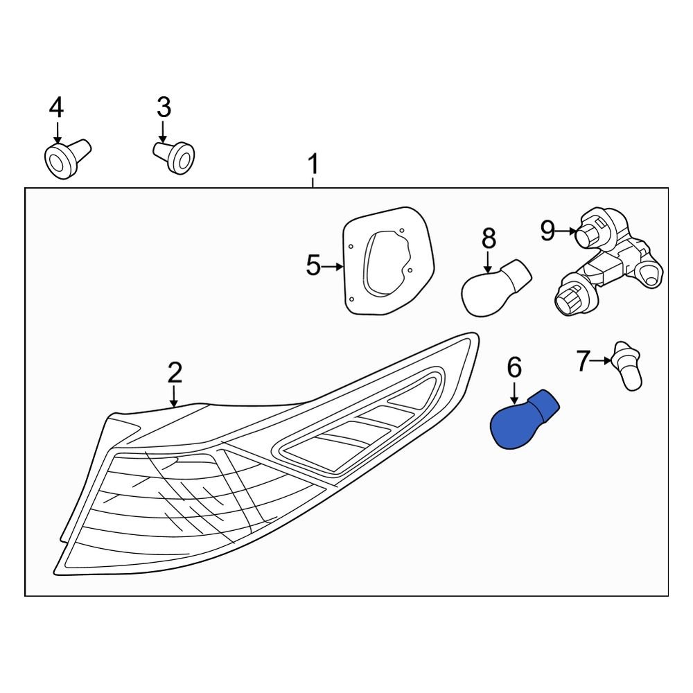 Kia OE 1864428088L Brake Light Bulb