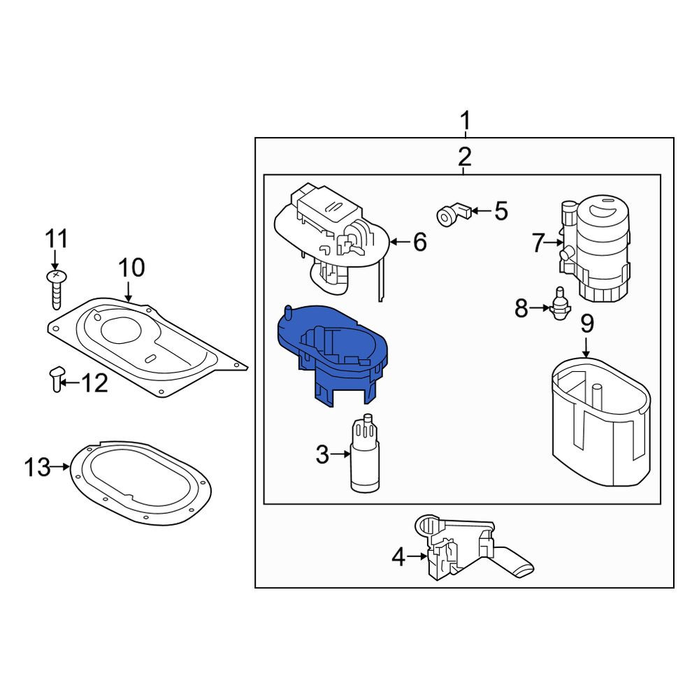 Kia OE 31120E6000 Fuel Pump And Sender Assembly