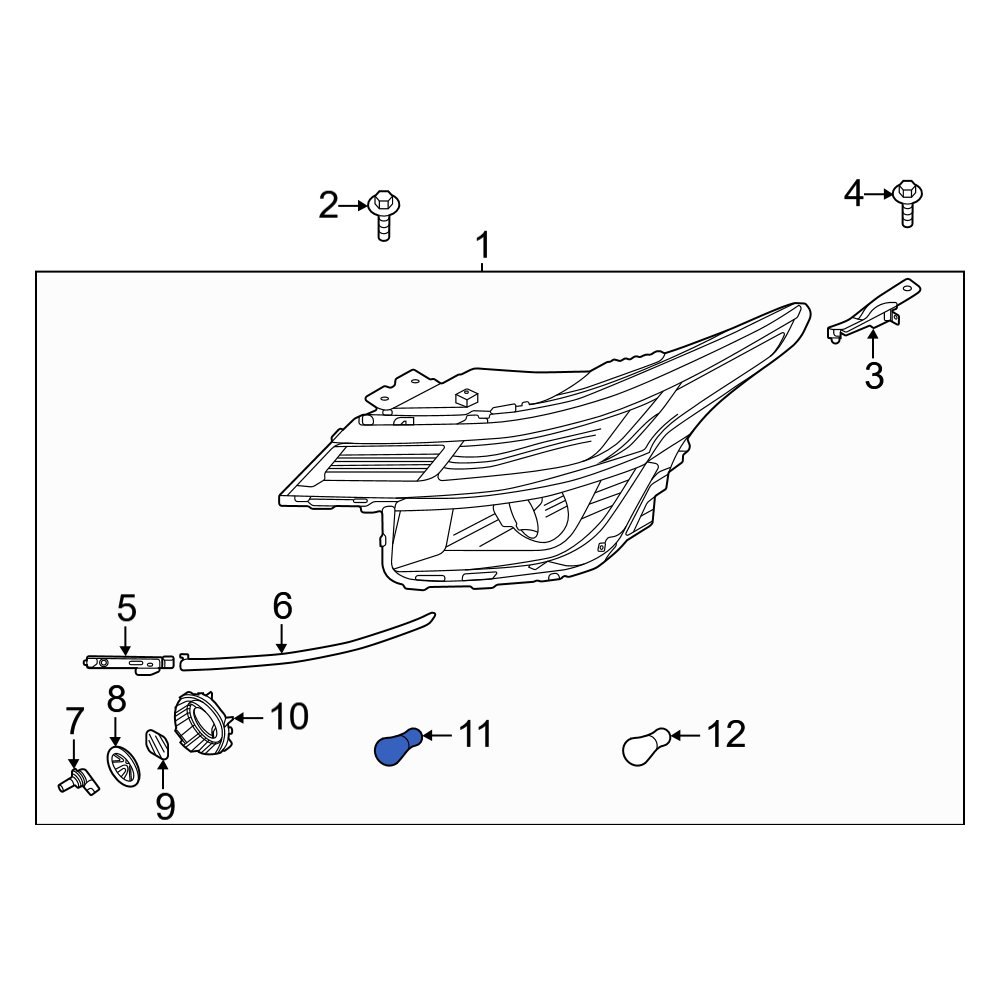Kia OE 1864421058S Rear Turn Signal Light Bulb