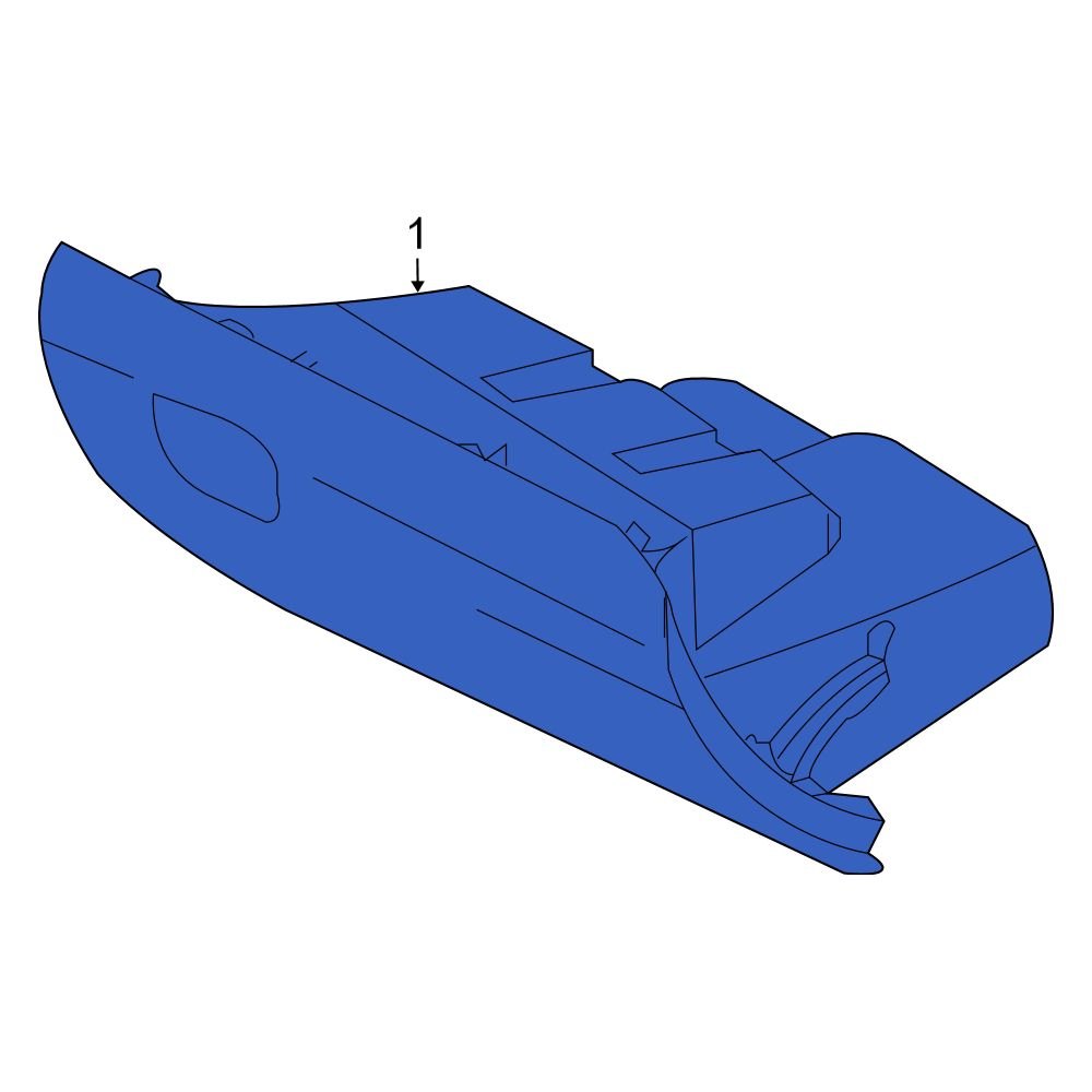 Kia OE 845102K050WK Front Glove Box