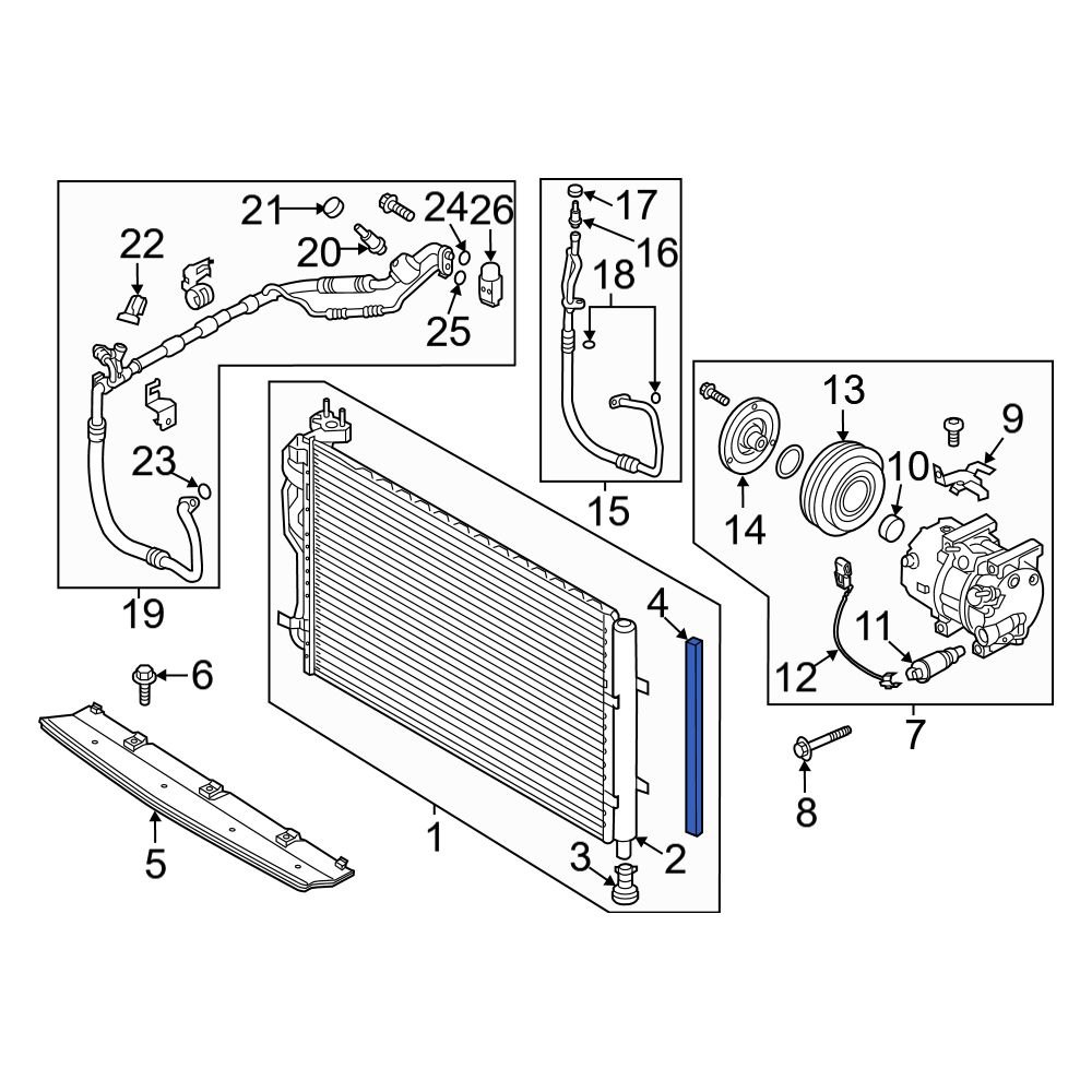 Kia OE 977983X000 A/C Condenser Seal
