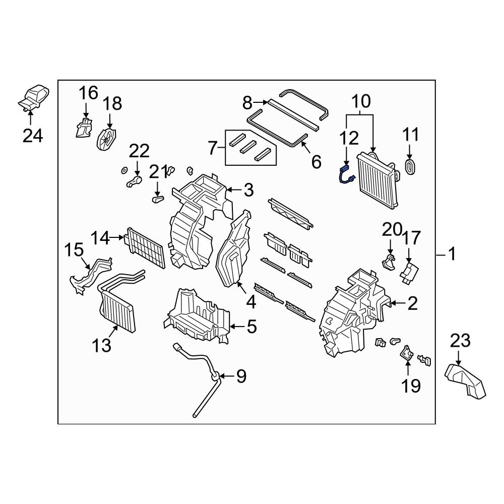 Kia OE 97143J9000 A/C Evaporator Temperature Sensor