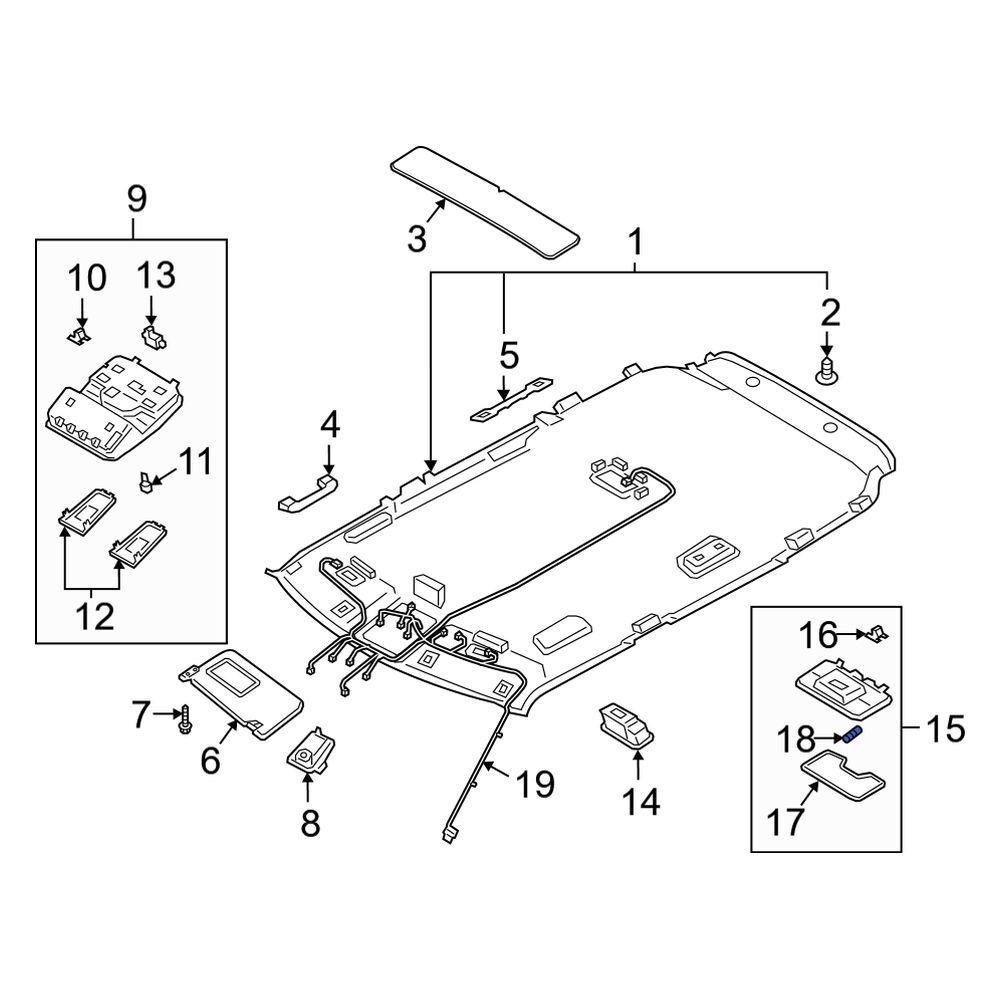 Kia OE 1864508019N - Trunk Light Bulb