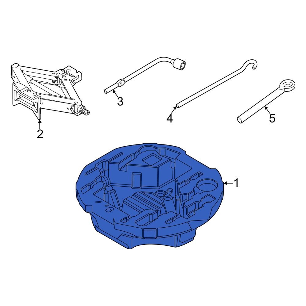 Kia OE 09149B2000 Rear Trunk Floor Storage Box